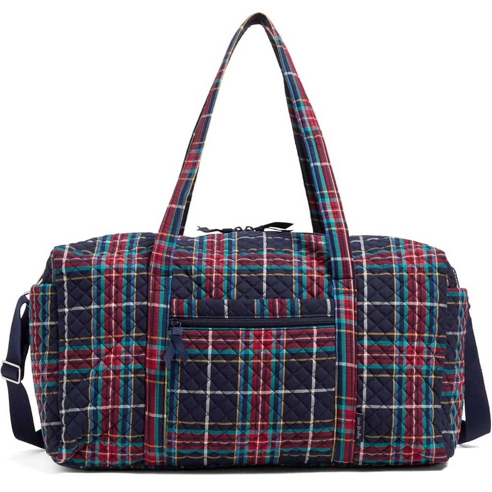 NWT-Vera Bradley Tartan large duffle bag